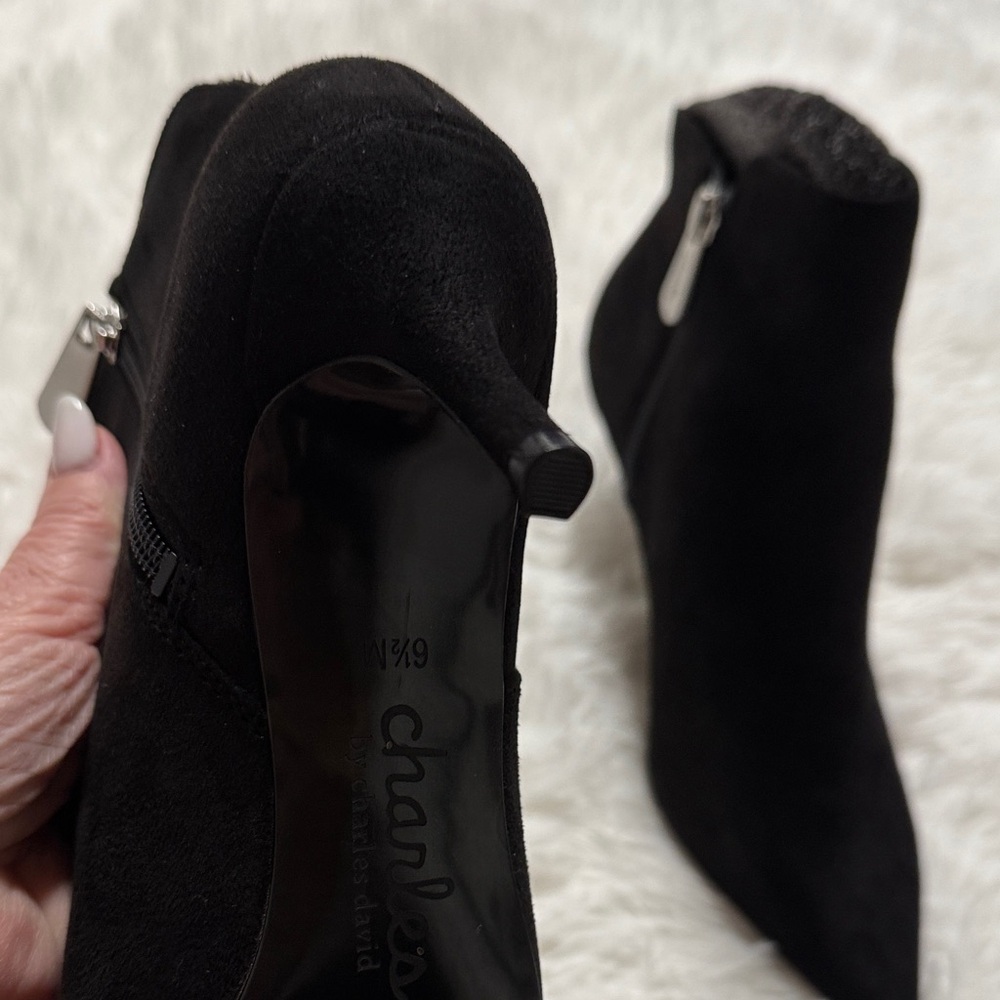 New Elegant Black Women's Ankle Boots - Picture 4 of 5